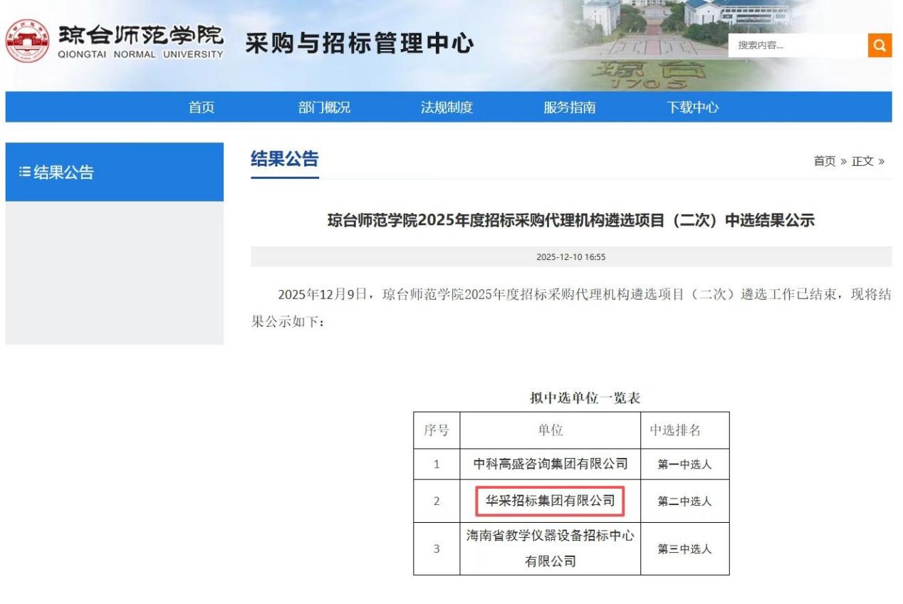 欧冠正规买球官网中国有限公司招标集团连获七家优质单位认可 成功入围多领域招标代理机构 